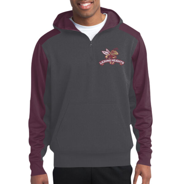 LH - Adult Colorblock 1/4 Zip Sweatshirt Thumbnail