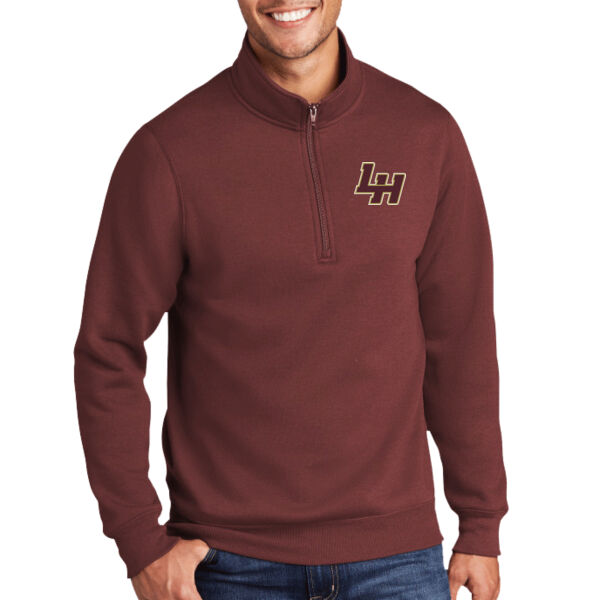 LH - Unisex 50/50 Pullover 1/4 Zip Sweatshirt Thumbnail
