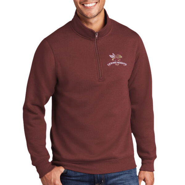 LH - Unisex 50/50 Pullover 1/4 Zip Sweatshirt Thumbnail