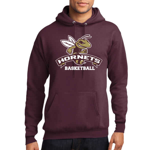 Hornets Basketball - Lightweight Core Fleece Pullover Hooded Sweatshirt Thumbnail