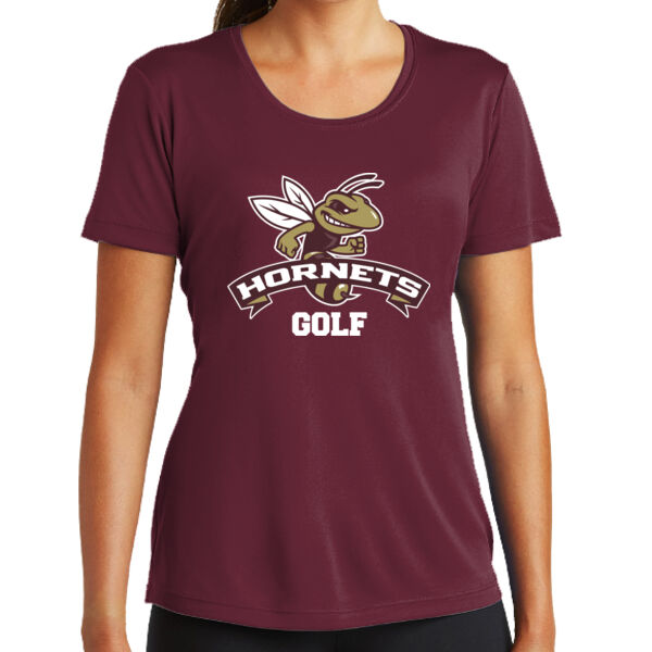 Hornets Golf - Ladies 100% Poly T-Shirt Thumbnail