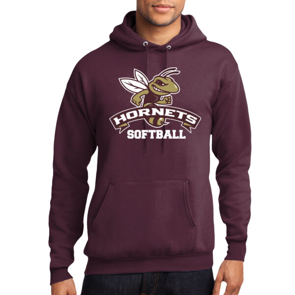 Hornets Softball - Lightweight Core Fleece Pullover Hooded Sweatshirt Thumbnail