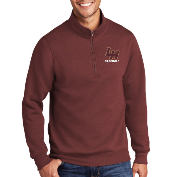 LH Baseball - Unisex 50/50 Pullover 1/4 Zip Sweatshirt Thumbnail