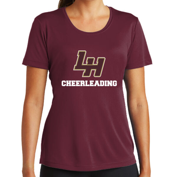 LH Cheerleading - Ladies 100% Poly T-Shirt Thumbnail