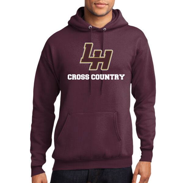 LH Cross Country - Lightweight Core Fleece Pullover Hooded Sweatshirt Thumbnail