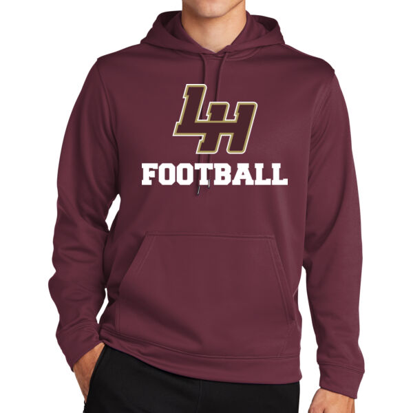 LH Football - Sport Wick ® Fleece Hooded Pullover Thumbnail