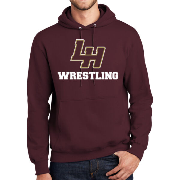 LH Wrestling - Mediumweight Fleece Pullover Hooded Sweatshirt Thumbnail