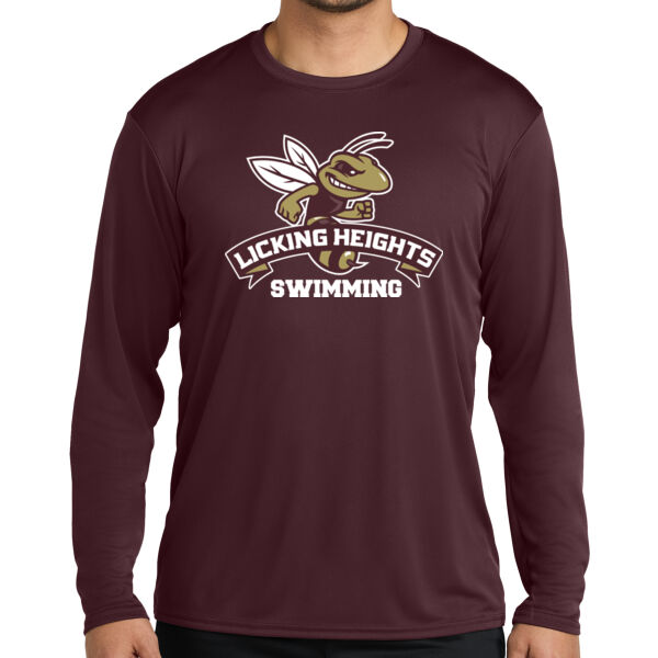 Licking Heights Swimming - Long Sleeve Performance Tee Thumbnail