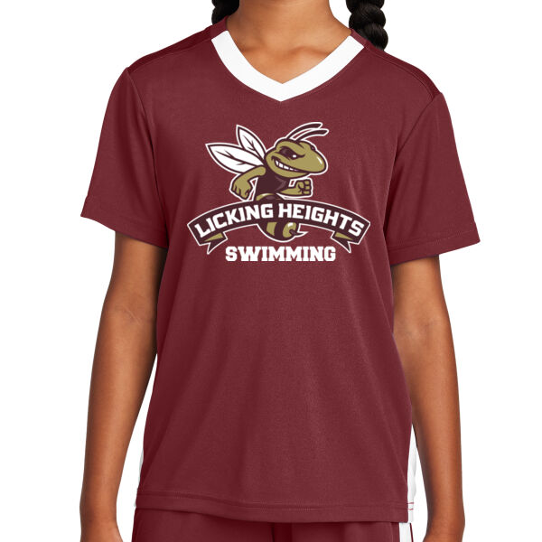 Licking Heights Swimming - Youth Competitor United V Neck Thumbnail