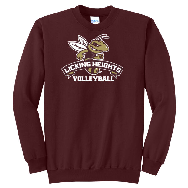 Licking Heights Volleyball - Core Fleece Crewneck Sweatshirt Thumbnail