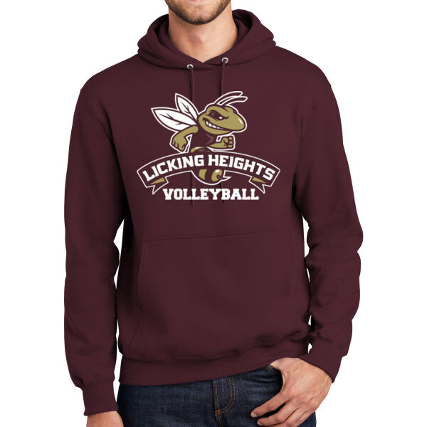 Licking Heights Volleyball - Mediumweight Fleece Pullover Hooded Sweatshirt Thumbnail