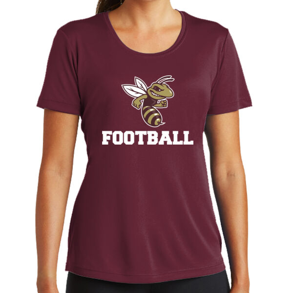 Football - Ladies 100% Poly T-Shirt Thumbnail
