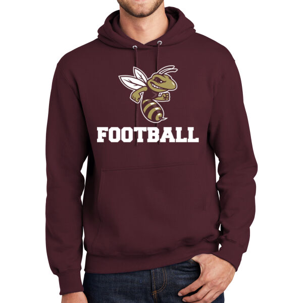 Football - Mediumweight Fleece Pullover Hooded Sweatshirt Thumbnail