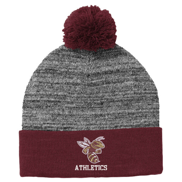 Hornet Athletics - Heather Pom Pom Beanie Thumbnail