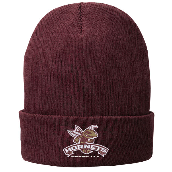 Hornets Football - Fleece Lined Knit Cap Thumbnail