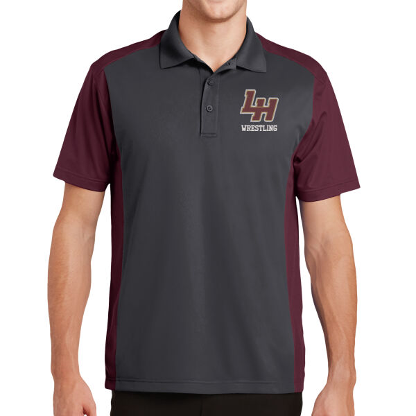 LH Wrestling - Colorblock Micropique Sport Wick ® Polo Thumbnail