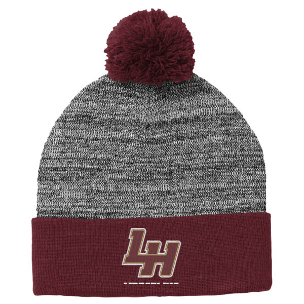 LH Wrestling - Heather Pom Pom Beanie Thumbnail