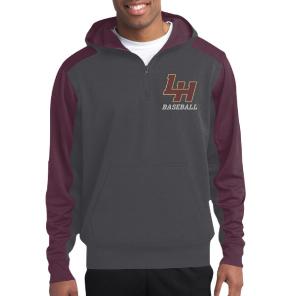 LH Baseball - Adult Colorblock 1/4 Zip Sweatshirt Thumbnail