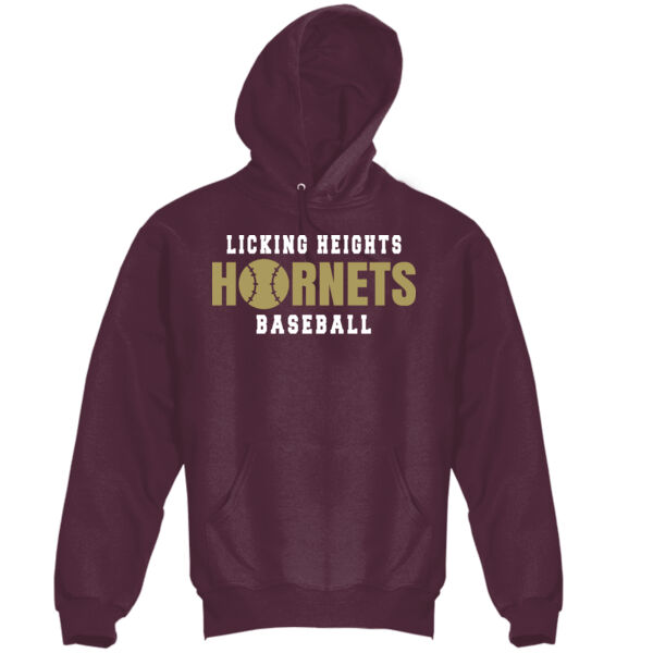 Hornets Baseball - Super Heavyweight Pullover Hooded Sweatshirt Thumbnail