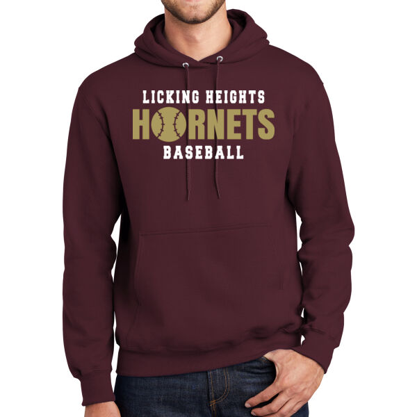 Hornets Baseball - Mediumweight Fleece Pullover Hooded Sweatshirt Thumbnail