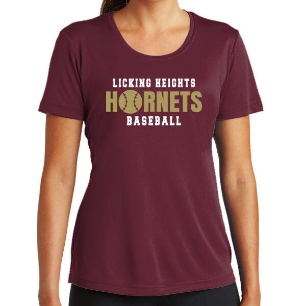 Hornets Baseball - Ladies 100% Poly T-Shirt Thumbnail