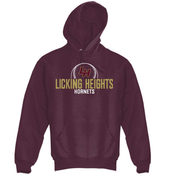 Heights Baseball - Super Heavyweight Pullover Hooded Sweatshirt Thumbnail
