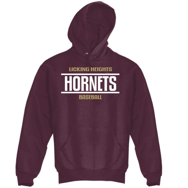 LH Hornets Baseball - Super Heavyweight Pullover Hooded Sweatshirt Thumbnail
