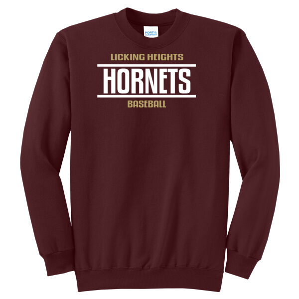 LH Hornets Baseball - Core Fleece Crewneck Sweatshirt Thumbnail