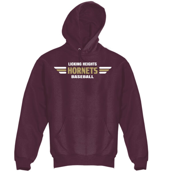 Hornets Baseball TG - Super Heavyweight Pullover Hooded Sweatshirt Thumbnail