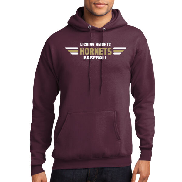Hornets Baseball TG - Lightweight Core Fleece Pullover Hooded Sweatshirt Thumbnail