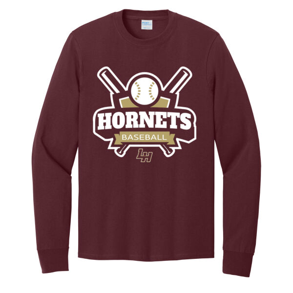 Hornets Baseball KO - Long Sleeve Core Cotton Tee Thumbnail