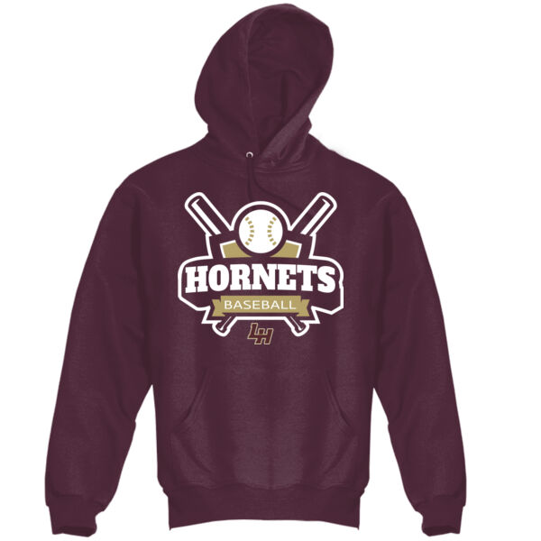 Hornets Baseball KO - Super Heavyweight Pullover Hooded Sweatshirt Thumbnail