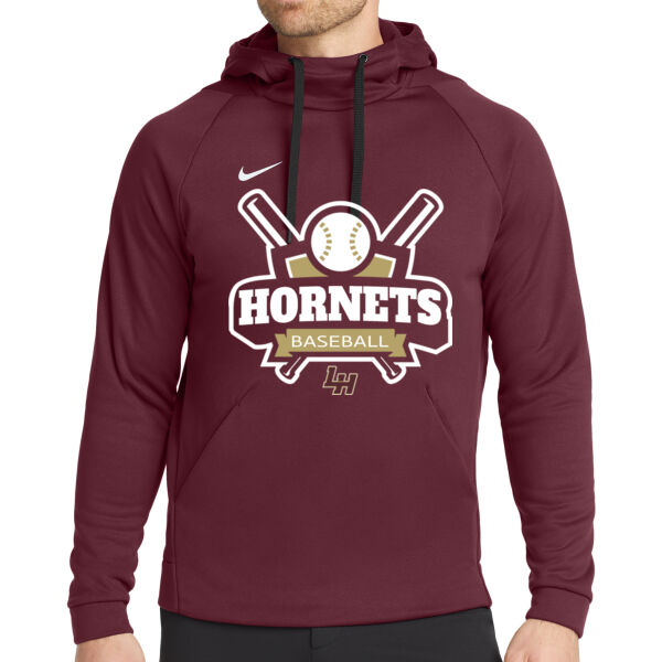 Hornets Baseball KO - Nike Therma FIT Pullover Fleece Hoodie Thumbnail