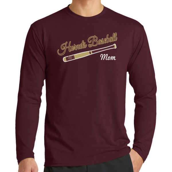 LH Baseball Mom - Long Sleeve Performance Blend Tee Thumbnail