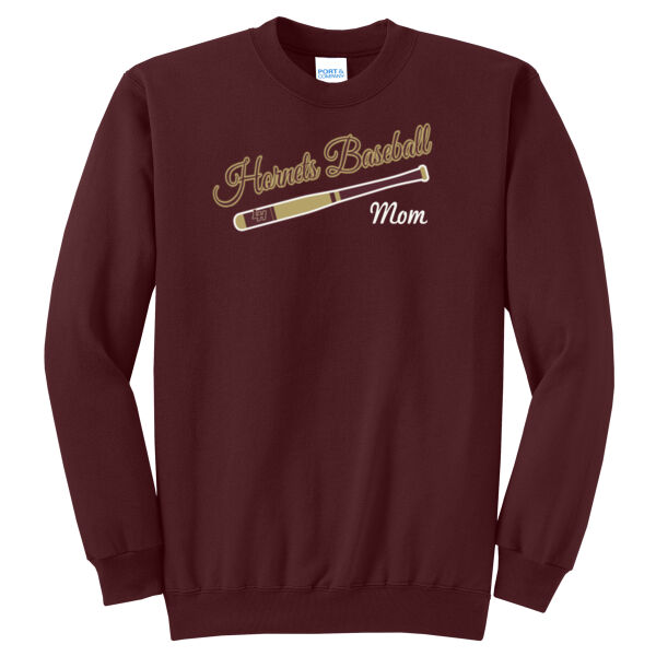 LH Baseball Mom - Core Fleece Crewneck Sweatshirt Thumbnail