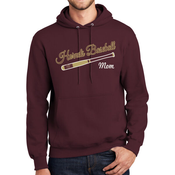 LH Baseball Mom - Mediumweight Fleece Pullover Hooded Sweatshirt Thumbnail