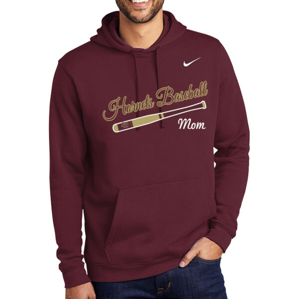 LH Baseball Mom - Club Fleece Pullover Hoodie Thumbnail