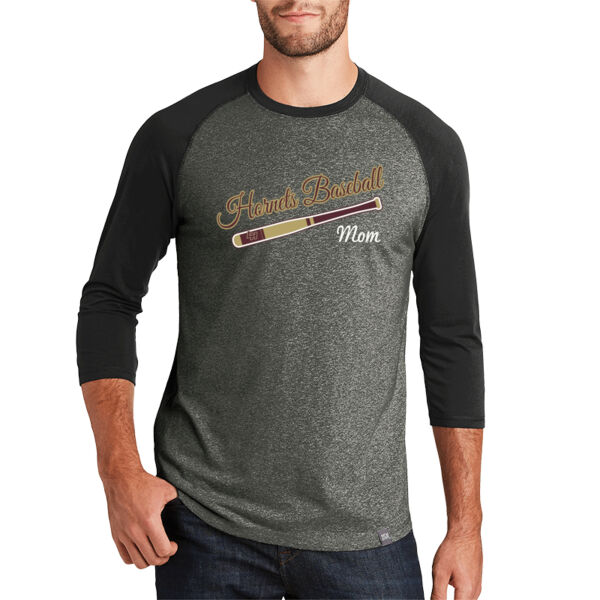 LH Baseball Mom - Heritage Blend 3/4 Sleeve Baseball Raglan Tee Thumbnail