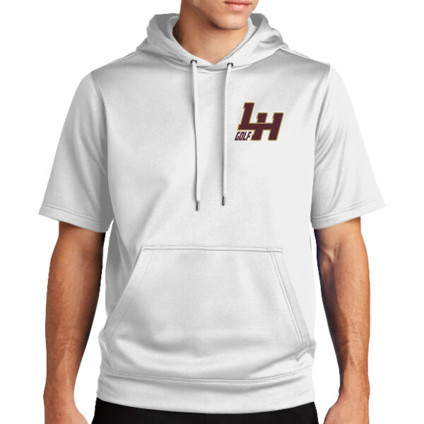 LH Golf - Sport Wick ® Fleece Short Sleeve Hooded Pullover Thumbnail