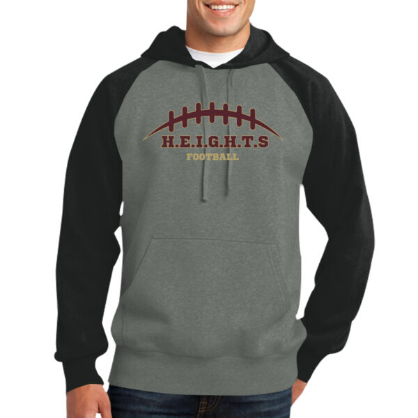 LH Football 25 - Raglan Colorblock Pullover Hooded Sweatshirt Thumbnail