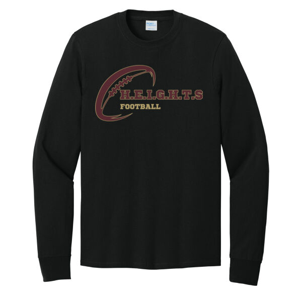 Heights Footabll - Long Sleeve Core Cotton Tee Thumbnail