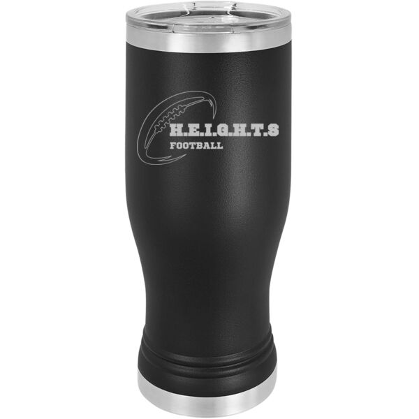 Heights Footabll - Premium Polar Camel 20oz Pilsner Tumbler Thumbnail