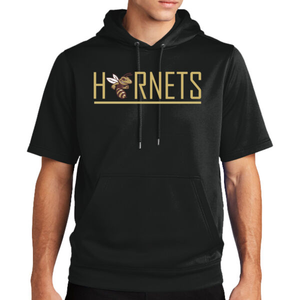 Hornets Soccer 2 - Sport Wick ® Fleece Short Sleeve Hooded Pullover Thumbnail