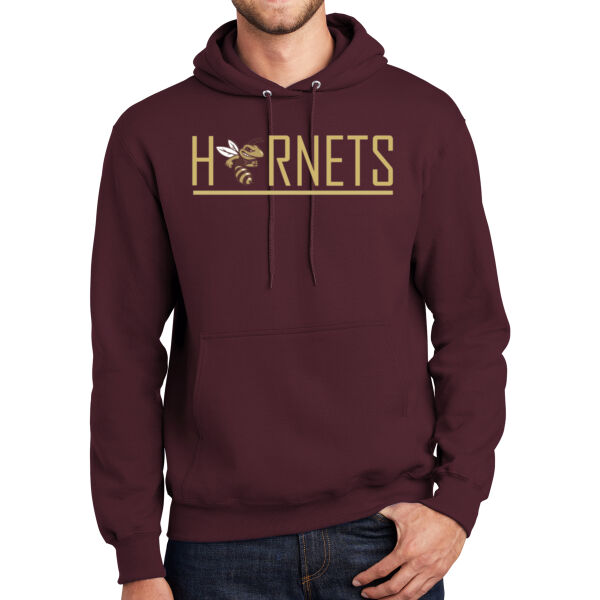 Hornets Soccer 2 - Mediumweight Fleece Pullover Hooded Sweatshirt Thumbnail