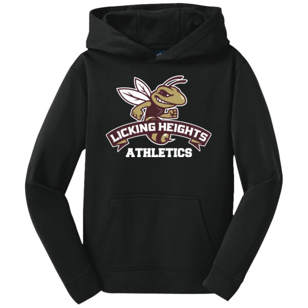 LH - Youth Sport Wick ® Fleece Hooded Pullover Thumbnail