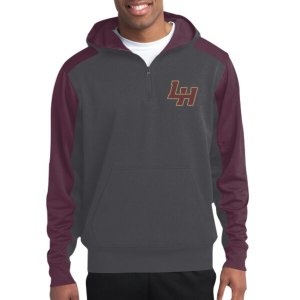 LH - Adult Colorblock 1/4 Zip Sweatshirt Thumbnail