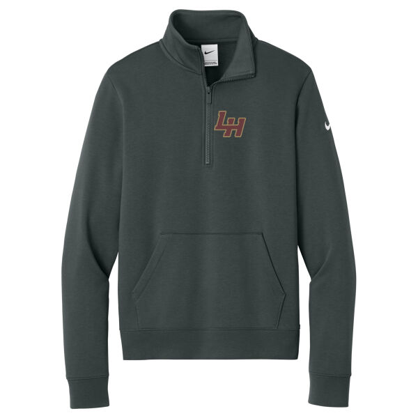 LH - Women's Club Fleece Sleeve Swoosh 1/2 Zip Thumbnail