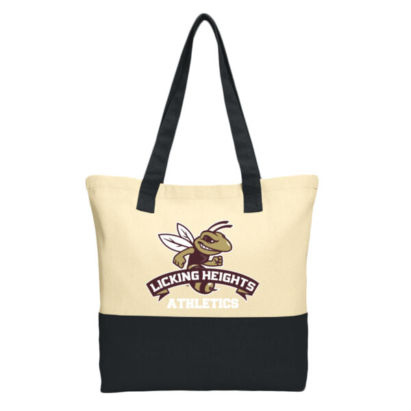 LH - Colorblock Cotton Tote Thumbnail