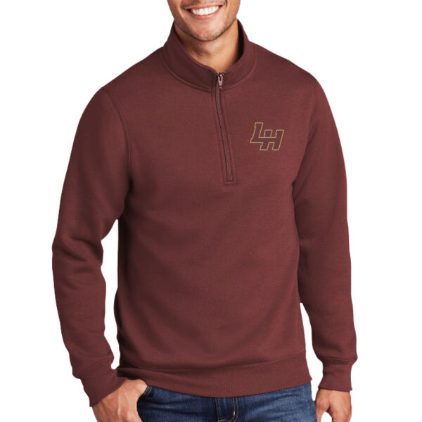 LH - Unisex 50/50 Pullover 1/4 Zip Sweatshirt Thumbnail